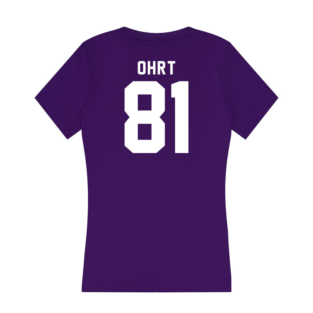 Tarleton State - NCAA Football : Fischer Ohrt - Women's V-Neck T-Shirt-1