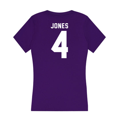 Tarleton State - NCAA Women's Basketball : Kyriana Jones - Women's V-Neck T-Shirt-1