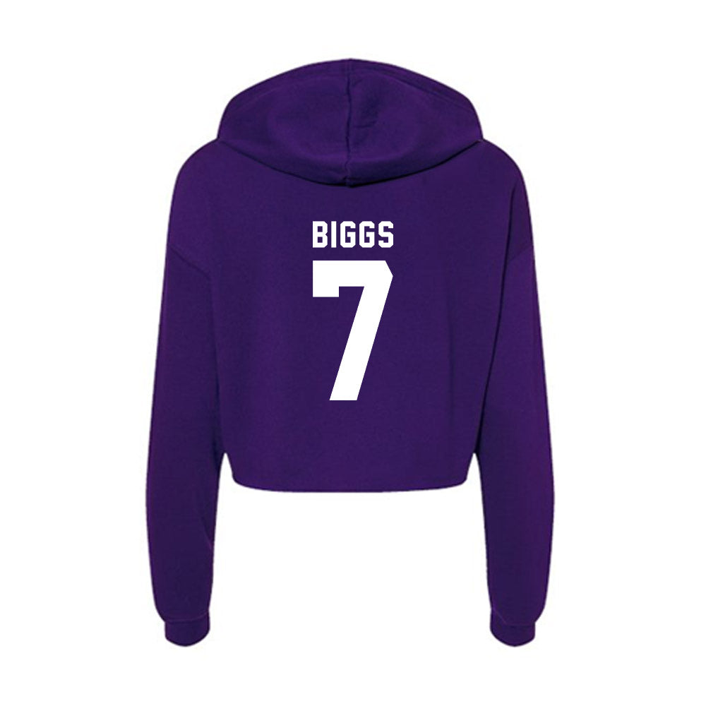 Tarleton State - NCAA Women's Volleyball : Taylynn Biggs - Women's Crop Fleece Hoodie-1