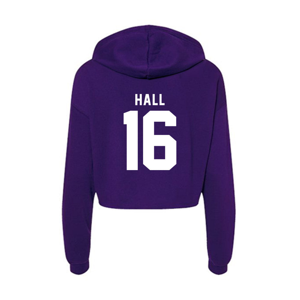 Tarleton State - NCAA Football : Isaac Hall - Women's Crop Fleece Hoodie-1