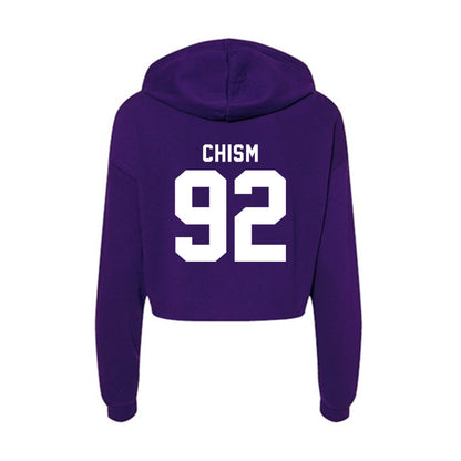 Tarleton State - NCAA Football : Tramaine Chism - Women's Crop Fleece Hoodie-1