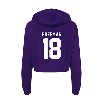 Tarleton State - NCAA Football : Matt Freeman - Women's Crop Fleece Hoodie-1