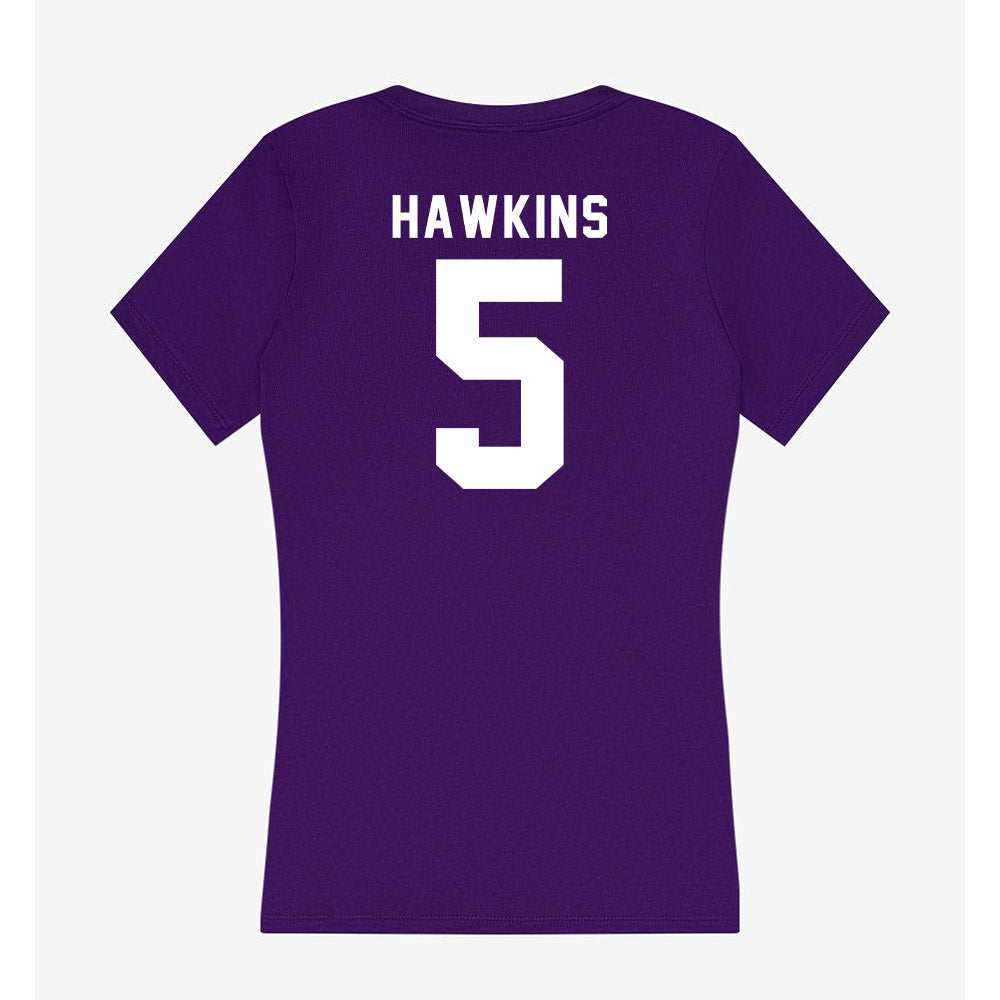 Tarleton State - NCAA Football : Dabari Hawkins - Women's V-Neck T-Shirt-1