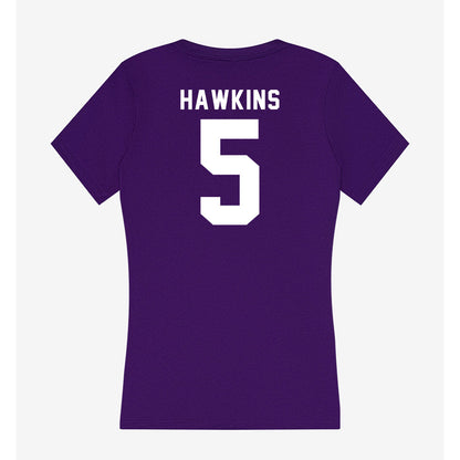 Tarleton State - NCAA Football : Dabari Hawkins - Women's V-Neck T-Shirt-1