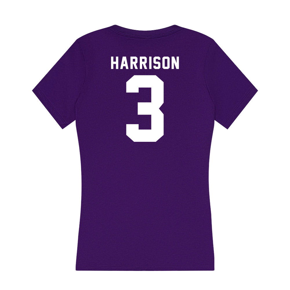 Tarleton State - NCAA Men's Basketball : Ronnie Harrison - Women's V-Neck T-Shirt-1