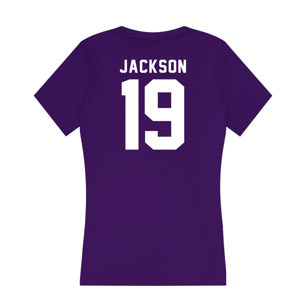 Tarleton State - NCAA Football : Kyle Jackson - Women's V-Neck T-Shirt-1