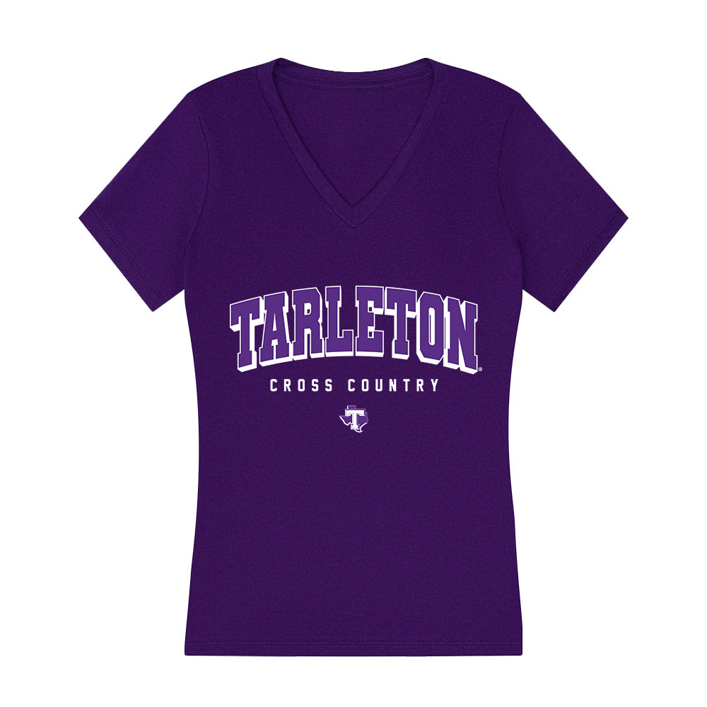 Tarleton State - NCAA Men's Cross Country : Michael Lopez - Women's V-Neck T-Shirt-0
