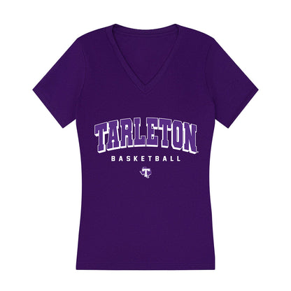 Tarleton State - NCAA Women's Basketball : Kyriana Jones - Women's V-Neck T-Shirt-0