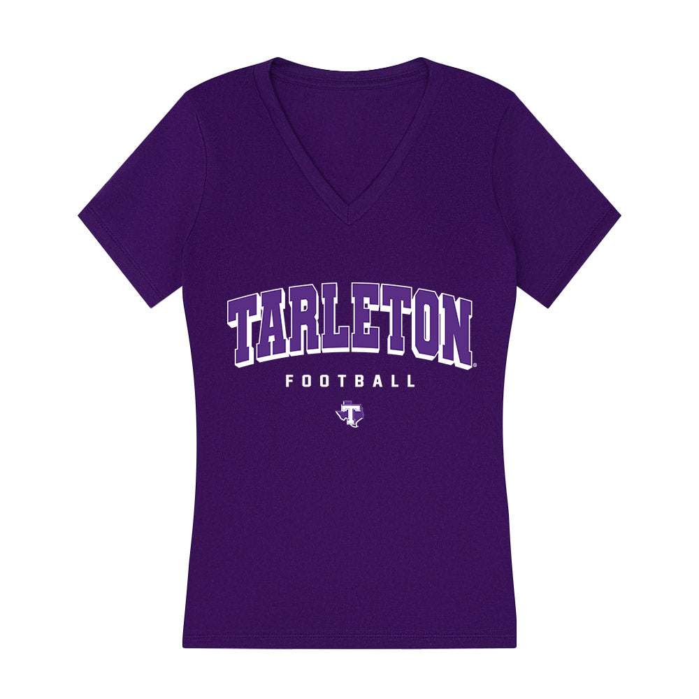 Tarleton State - NCAA Football : Reese Woerner - Women's V-Neck T-Shirt-0