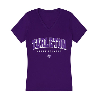 Tarleton State - NCAA Men's Cross Country : Tyler Hedgepeth - Women's V-Neck T-Shirt-0
