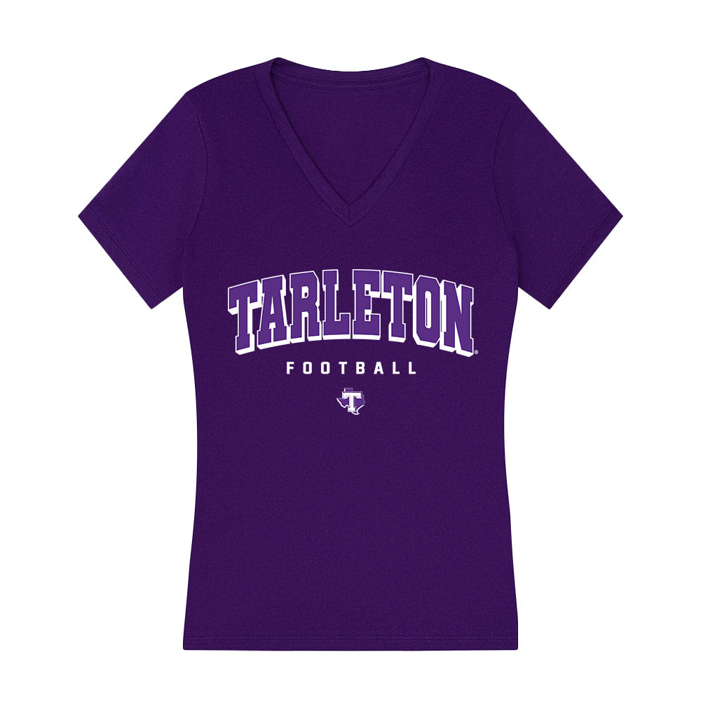 Tarleton State - NCAA Football : Rikter Connally - Women's V-Neck T-Shirt-0