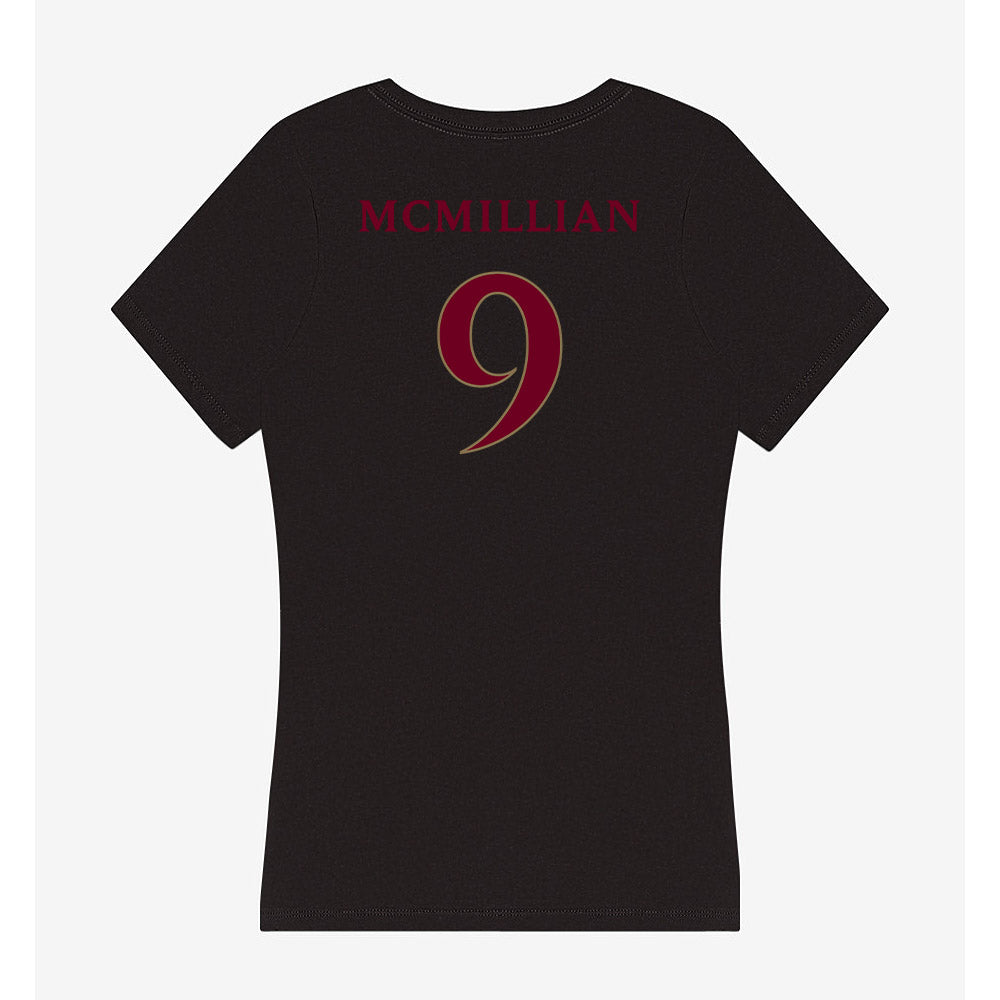 Elon - NCAA Football : Kenaz McMillian - Women's V-Neck T-Shirt-1