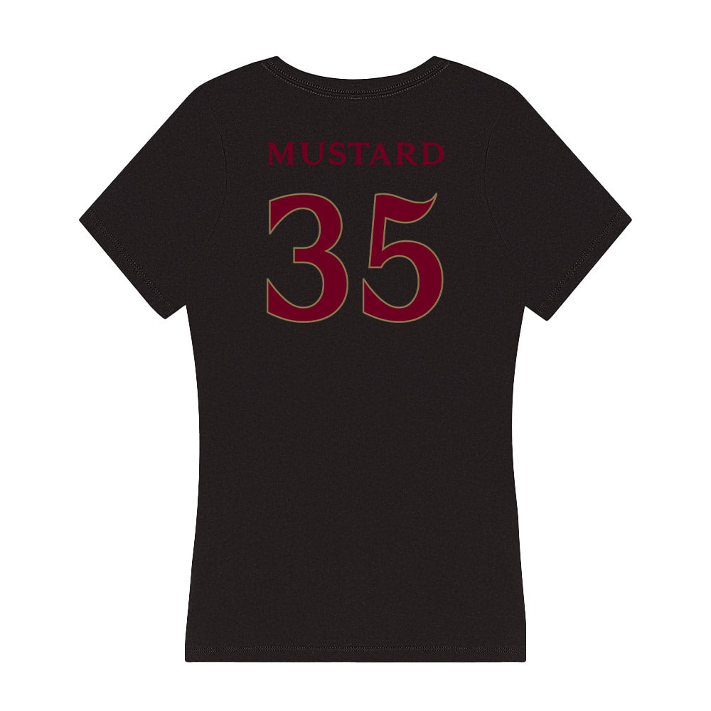 Elon - NCAA Baseball : Cade Mustard - Women's V-Neck T-Shirt-1