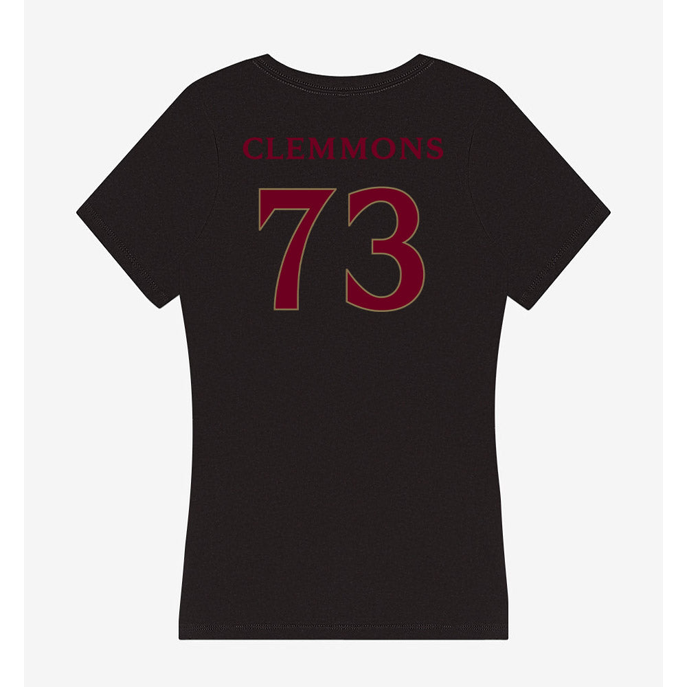 Elon - NCAA Football : Jake Clemmons - Women's V-Neck T-Shirt-1