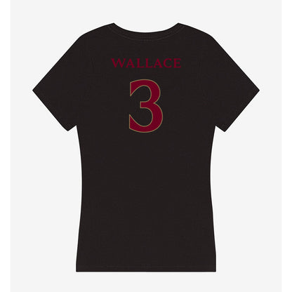 Elon - NCAA Women's Volleyball : Dani Wallace - Women's V-Neck T-Shirt-1
