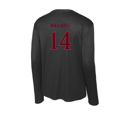Elon - NCAA Men's Basketball : Alex Brabec - Activewear Long Sleeve T-Shirt-1