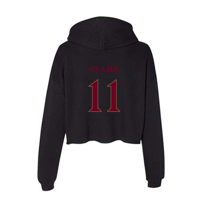 Elon - NCAA Football : Landen Clark - Women's Crop Fleece Hoodie-1