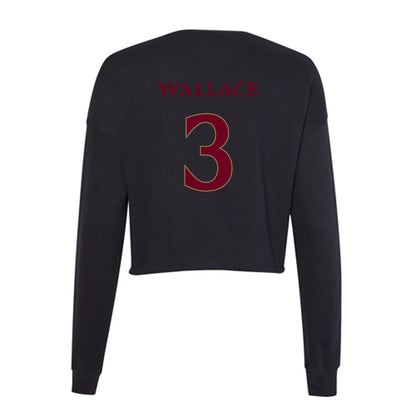 Elon - NCAA Women's Volleyball : Dani Wallace - Women's Cropped Crew Fleece-1