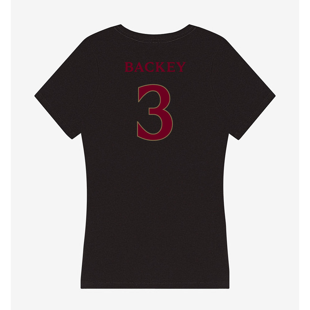 Elon - NCAA Football : Landyn Backey - Women's V-Neck T-Shirt-1