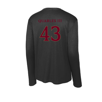 Elon - NCAA Football : Douglas Quarles III - Activewear Long Sleeve T-Shirt-1