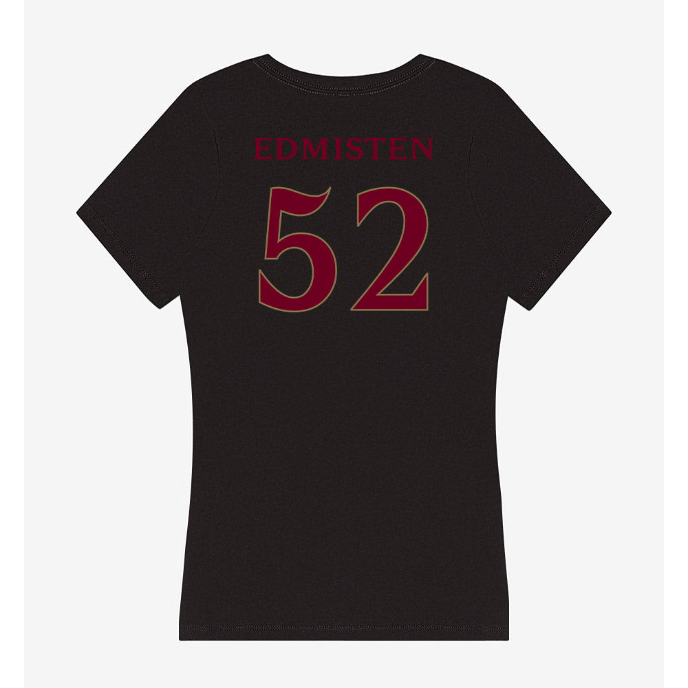 Elon - NCAA Football : Luke Edmisten - Women's V-Neck T-Shirt-1