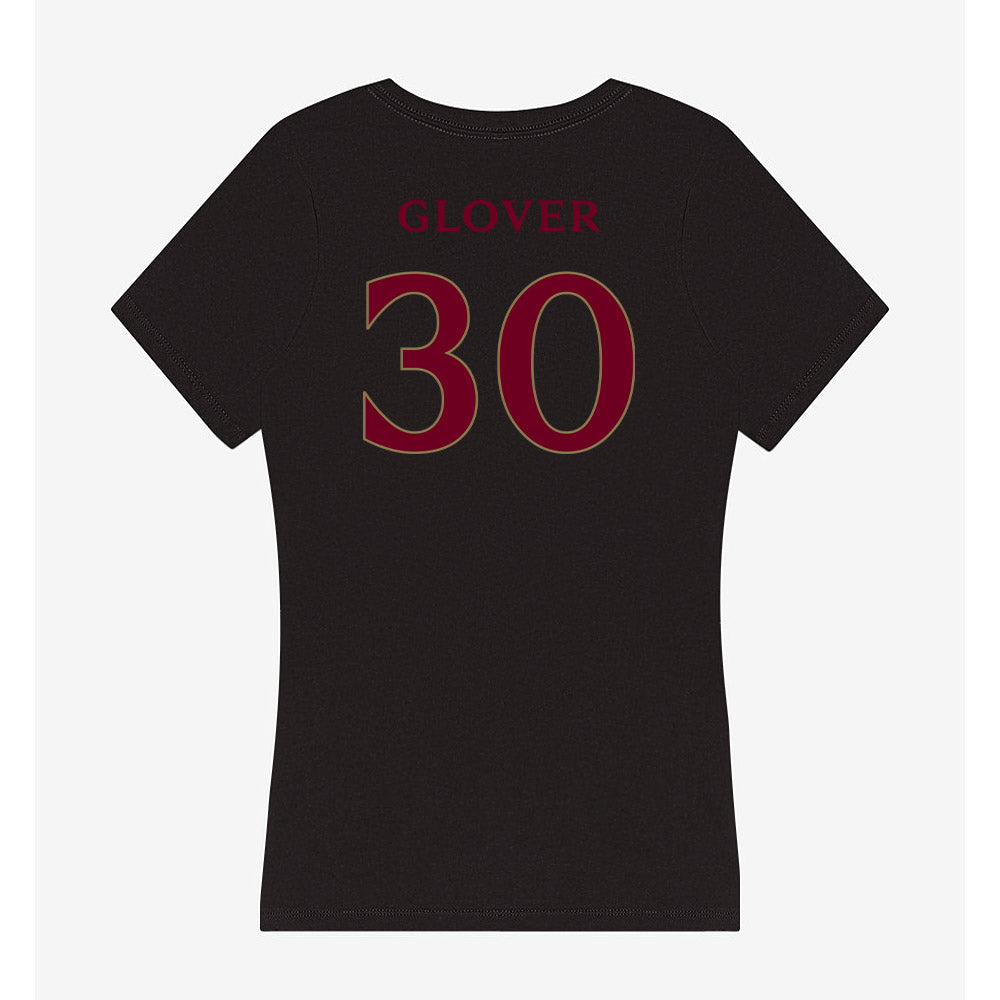 Elon - NCAA Football : Jordan Glover - Women's V-Neck T-Shirt-1