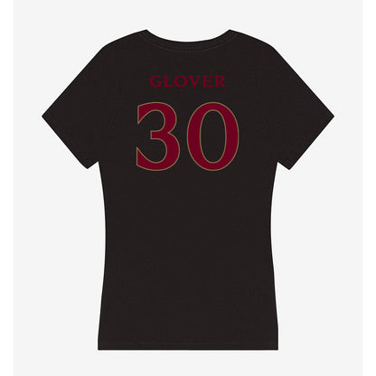 Elon - NCAA Football : Jordan Glover - Women's V-Neck T-Shirt-1