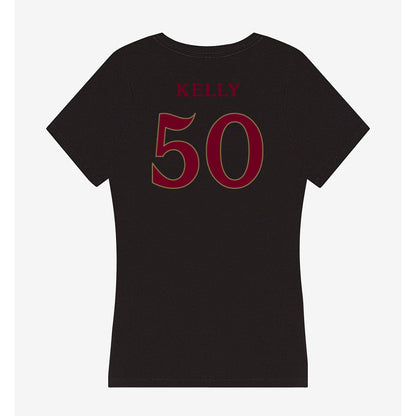 Elon - NCAA Football : Nhycer Kelly - Women's V-Neck T-Shirt-1