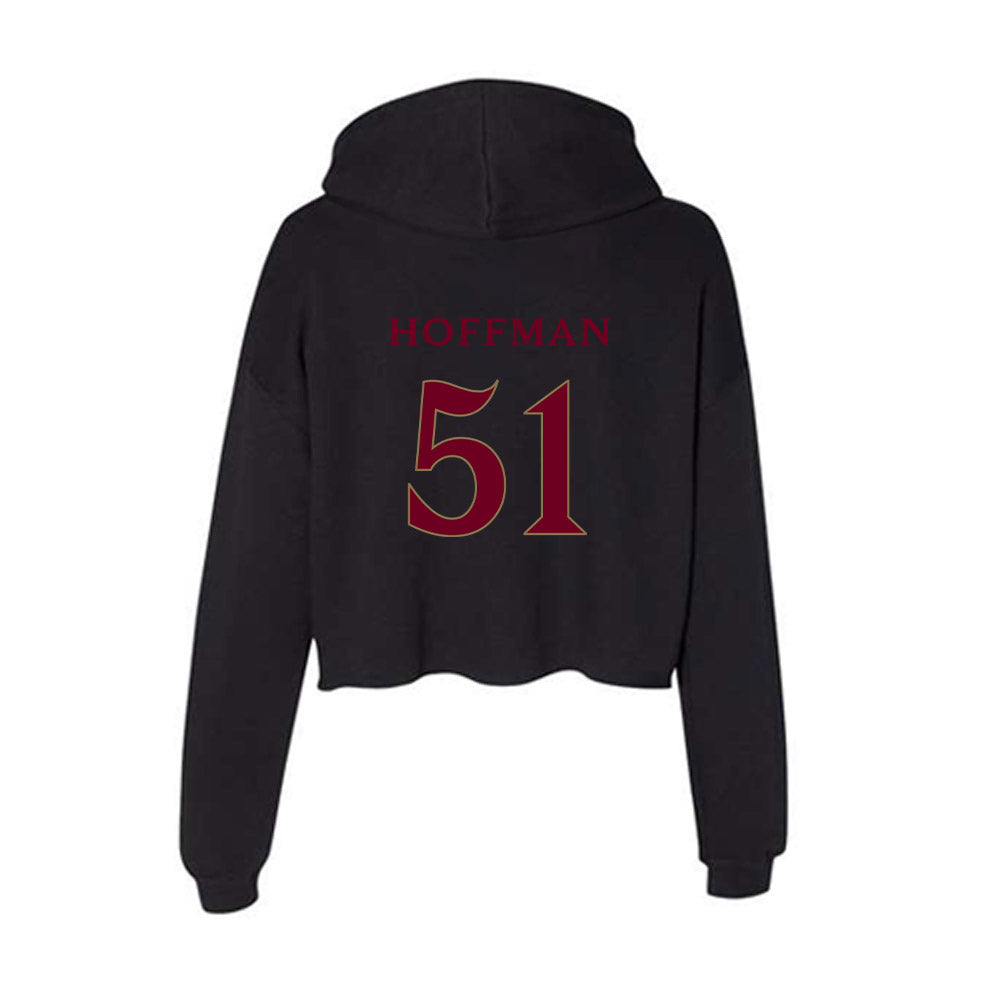 Elon - NCAA Football : Trey Hoffman - Women's Crop Fleece Hoodie-1