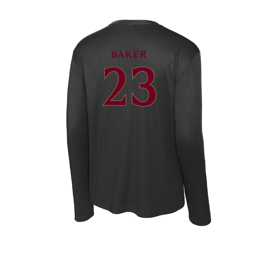 Elon - NCAA Football : Rushawn Baker - Activewear Long Sleeve T-Shirt-1