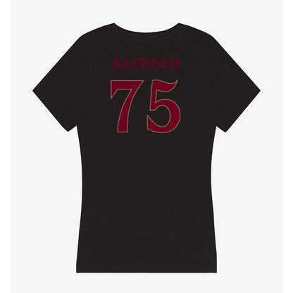 Elon - NCAA Football : Evan Safreed Safreed - Women's V-Neck T-Shirt-1