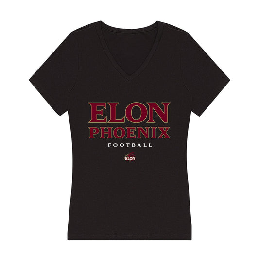 Elon - NCAA Football : Ross Smith - Women's V-Neck T-Shirt-0