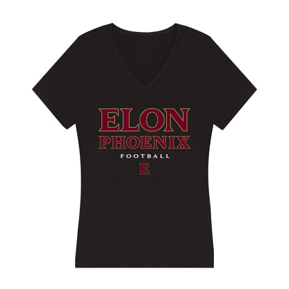 Elon - NCAA Football : Carter Stimson - Women's V-Neck T-Shirt-0