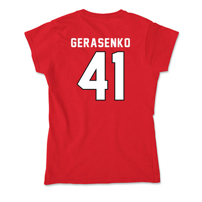 St. Francis - NCAA Football : Andy Gerasenko - Soft Style Women’s T-Shirt-1