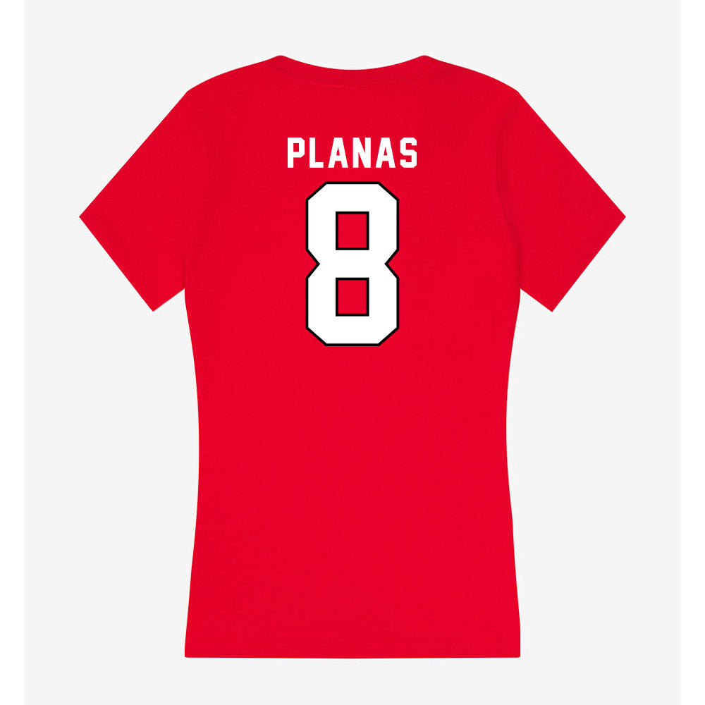 St. Francis - NCAA Men's Soccer : Alvaro Planas - Women's V-Neck T-Shirt-1
