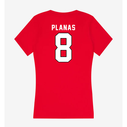 St. Francis - NCAA Men's Soccer : Alvaro Planas - Women's V-Neck T-Shirt-1