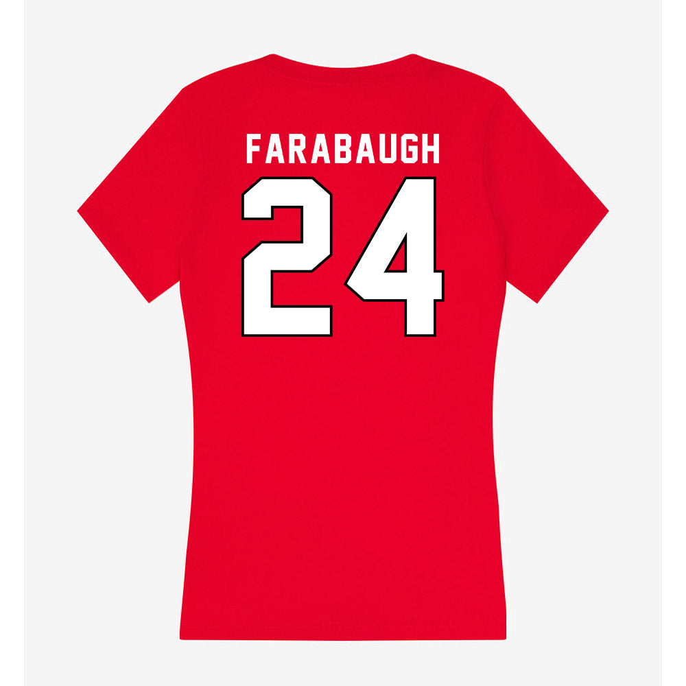 St. Francis - NCAA Men's Volleyball : Avery Farabaugh - Women's V-Neck T-Shirt-1
