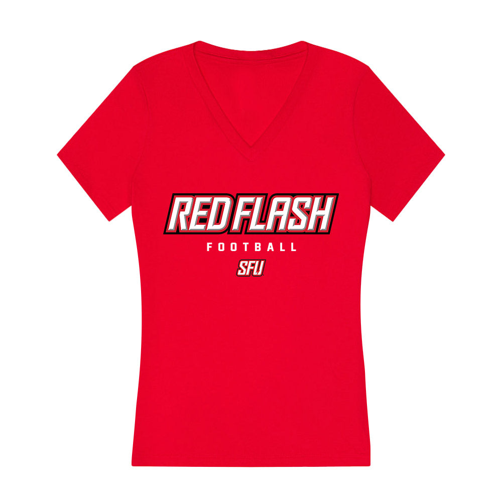 St. Francis - NCAA Football : Andy Gerasenko - Women's V-Neck T-Shirt-0