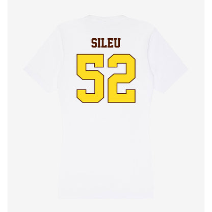 Western Michigan - NCAA Men's Basketball : Junior Sileu - Women's V-Neck T-Shirt-1