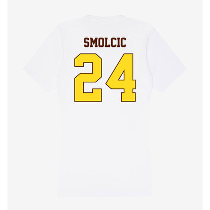 Western Michigan - NCAA Men's Soccer : Adam Smolcic - Women's V-Neck T-Shirt-1