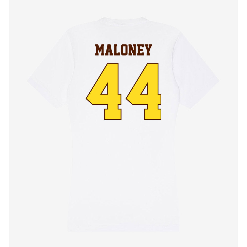 Western Michigan - NCAA Baseball : Matt Maloney - Women's V-Neck T-Shirt-1
