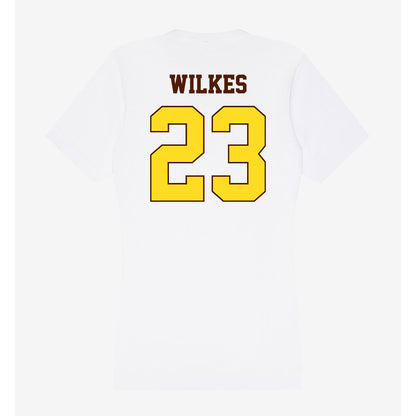 Western Michigan - NCAA Women's Basketball : Ariana Wilkes - Women's V-Neck T-Shirt-1