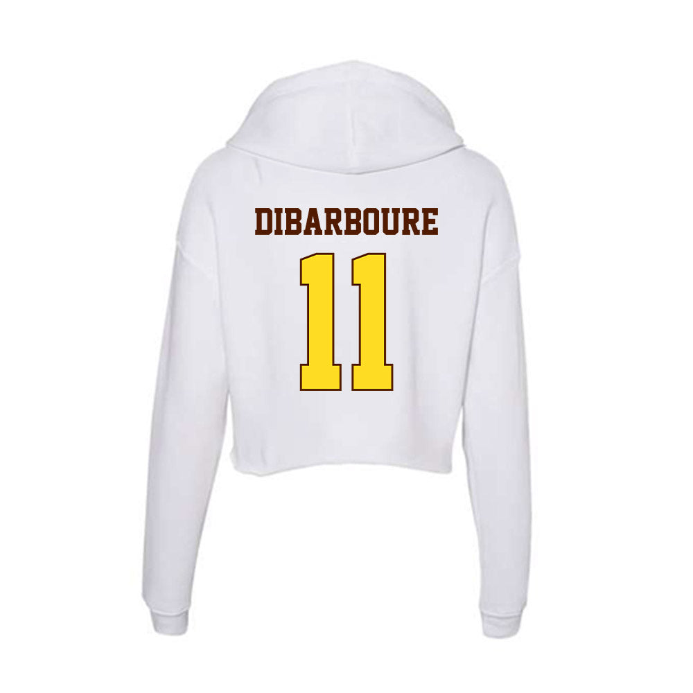 Western Michigan - NCAA Women's Basketball : Emma Dibarboure - Women's Crop Fleece Hoodie-1