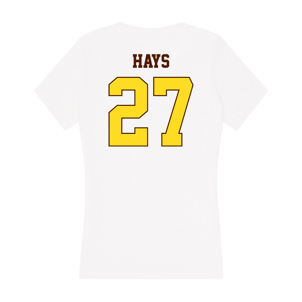 Western Michigan - NCAA Football : JR Hays - Women's V-Neck T-Shirt-1