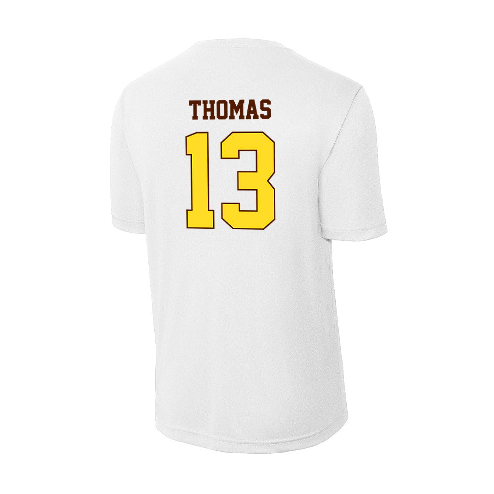 Western Michigan - NCAA Football : Jordon Thomas - Activewear T-Shirt-1