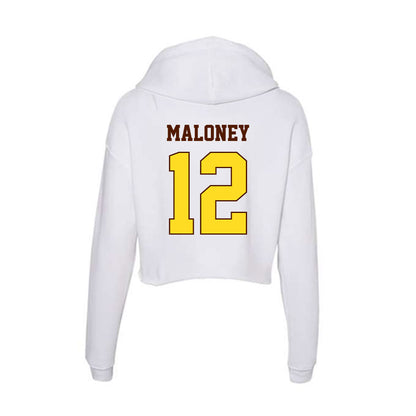 Western Michigan - NCAA Baseball : Michael Maloney - Women's Crop Fleece Hoodie-1