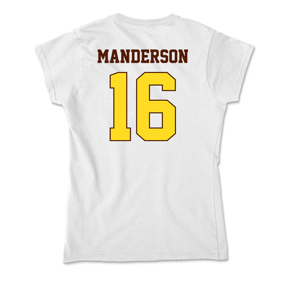 Western Michigan - NCAA Women's Soccer : Jaida Manderson - Soft Style Women’s T-Shirt-1