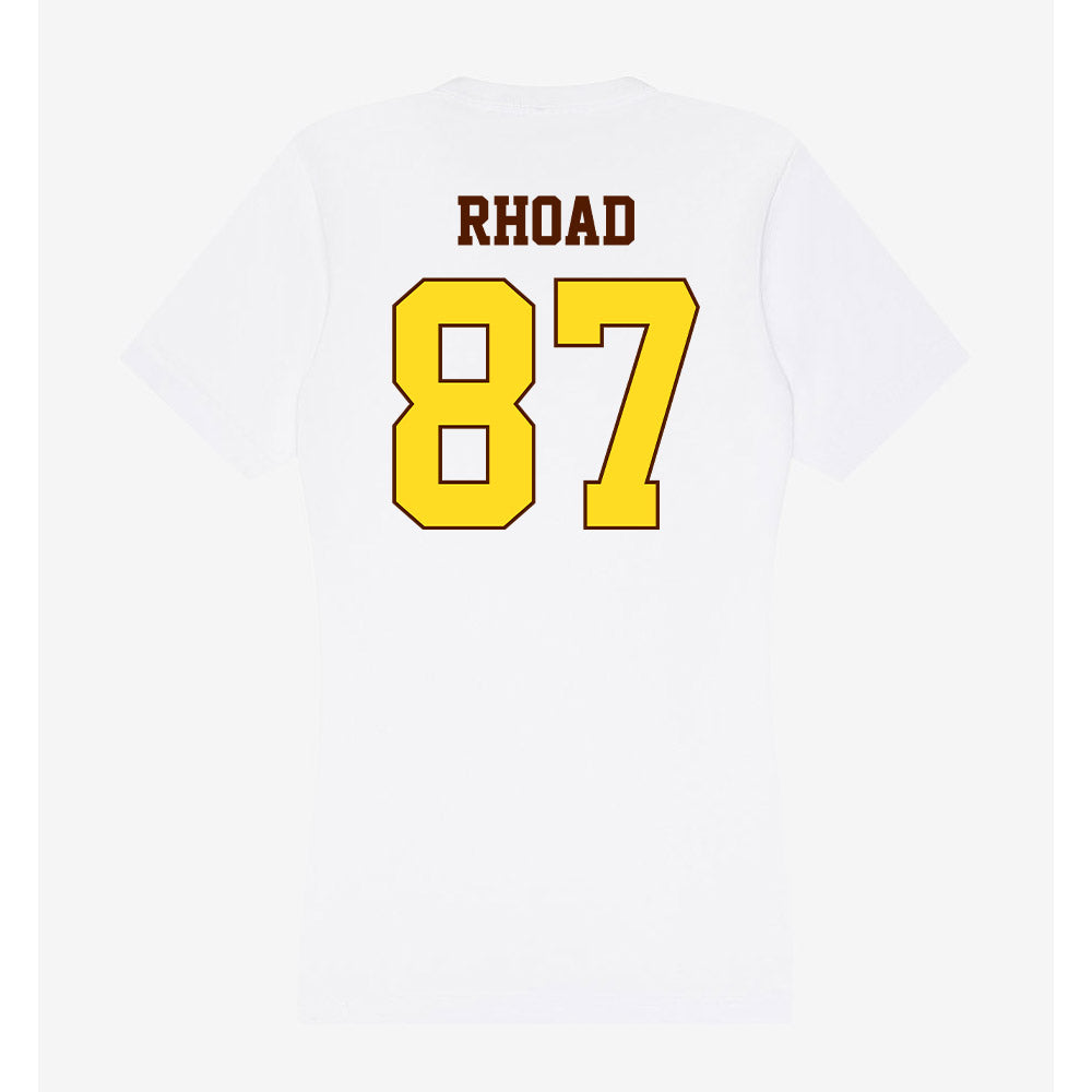 Western Michigan - NCAA Football : Brady Rhoad - Women's V-Neck T-Shirt-1