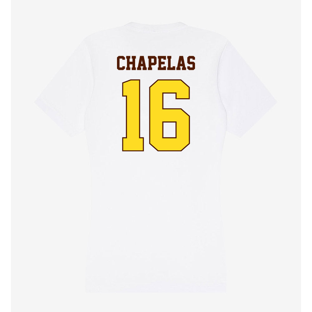 Western Michigan - NCAA Men's Soccer : Duarte Chapelas - Women's V-Neck T-Shirt-1