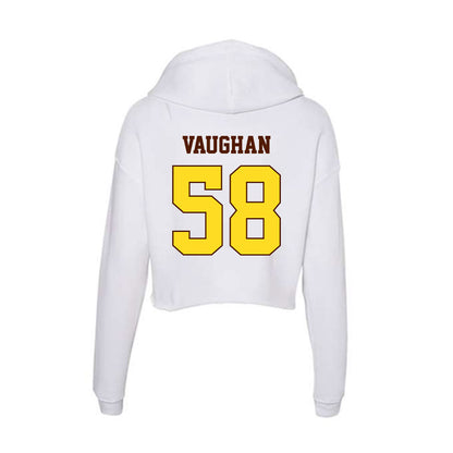 Western Michigan - NCAA Football : Liam Vaughan - Women's Crop Fleece Hoodie-1